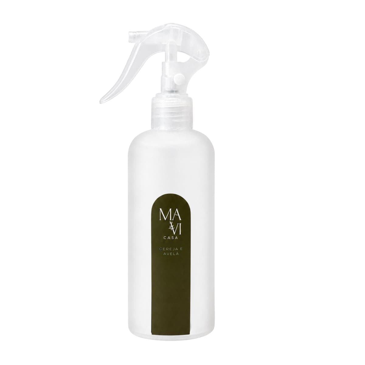 Home spray Mavi Casa Cereja e Avelã de 250 ml em frasco com gatilho borrifador